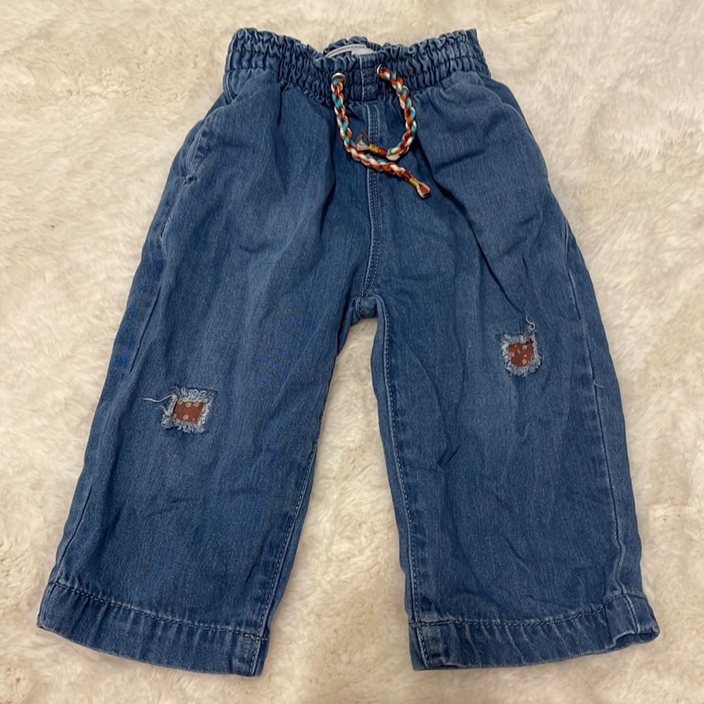 Zara 2-3T Denim Pants with Drawstring